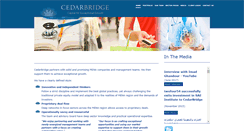 Desktop Screenshot of cedar-bridge.com