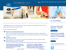 Tablet Screenshot of cedar-bridge.com